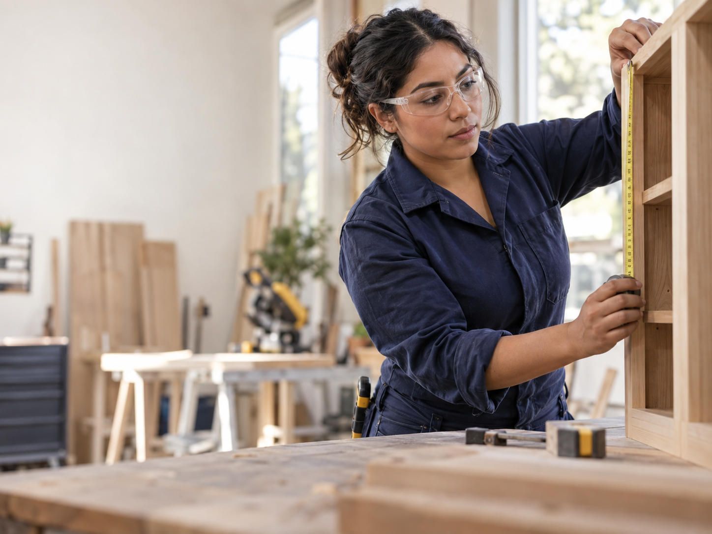 Carpentry business professional at work
