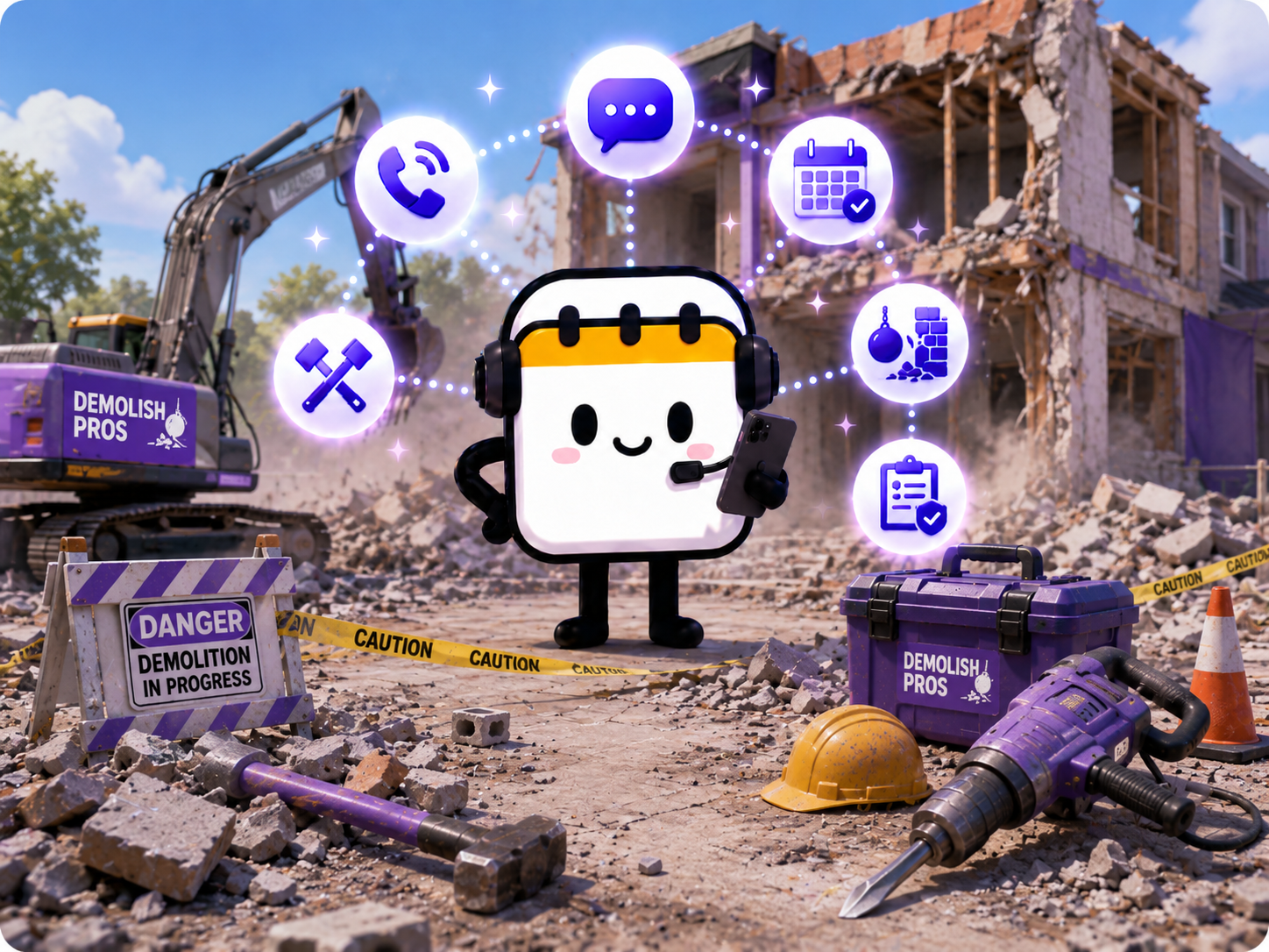 How Scheduley works for demolition contractors