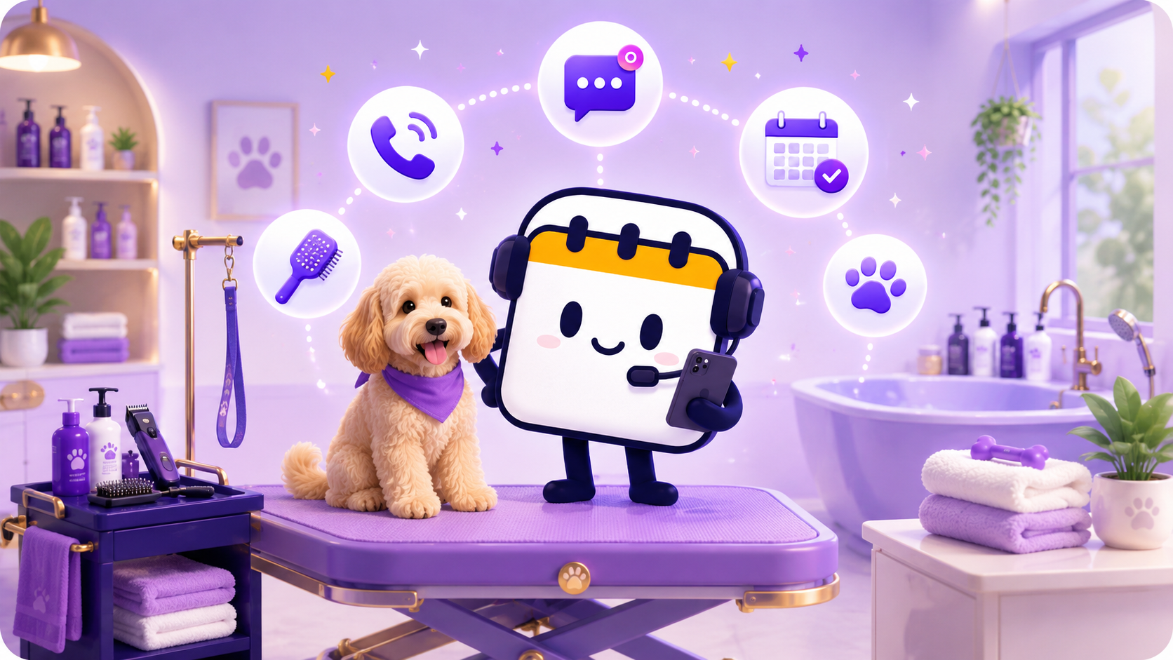 How Scheduley works for pet grooming